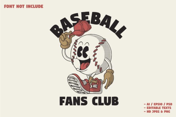 Baseball Mascot Raising His Hat: A Bold Logo for Memorable Branding