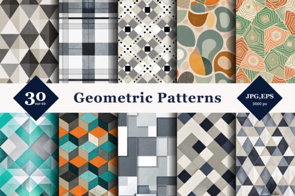 Elevate Your Design Portfolio with Geometric Seamless Patterns 03