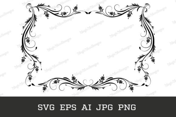 Exploring the Beauty and Versatility of Floral Frame Borders in Retro Vintage Style