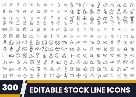 Mega Bundle 300 Clean Vector Line Icons – A Practical Toolkit for Modern Design Workflows