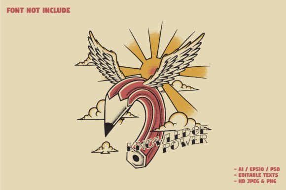 Unleashing Brand Potential with the Flying Winged Pencil Behind the Sun Logo